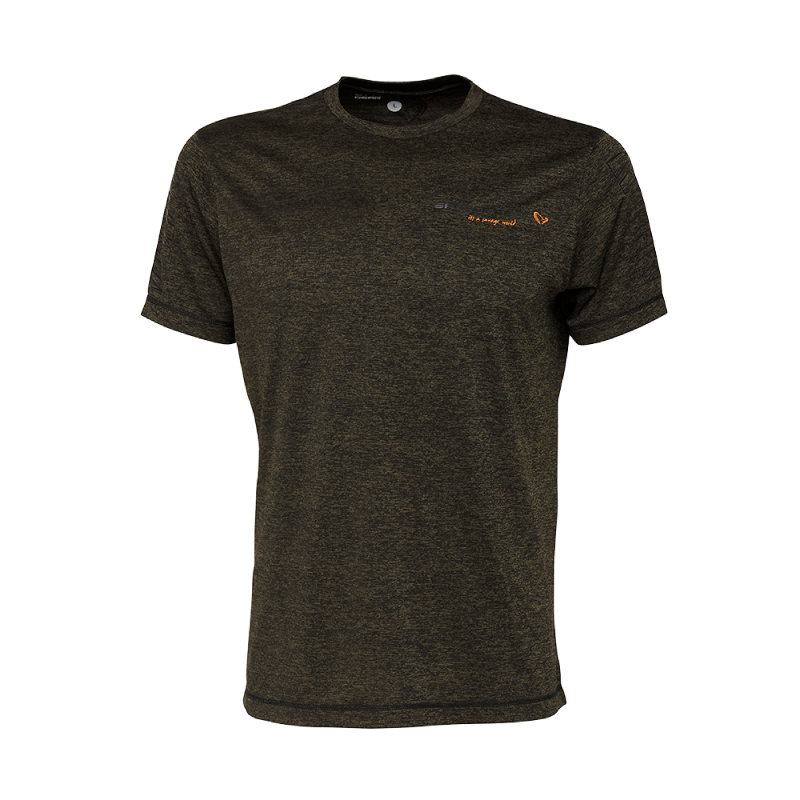 Fighter Stretch T-Shirt M Burnt Olive Melange