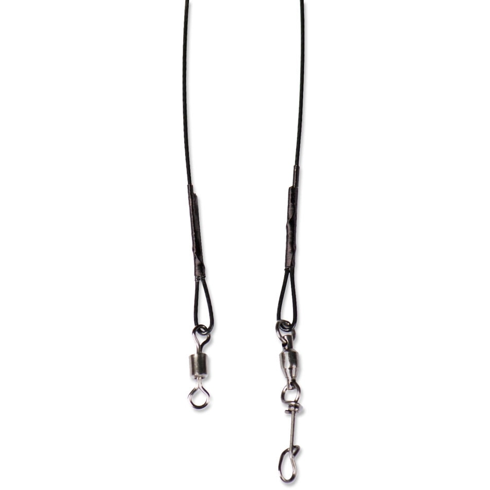 Mustad 49 Strand Wire Leader Fastach 30 cm 40 lb 3-pack