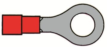 Pro Supply Ringkabelsko M6 Röd 10St