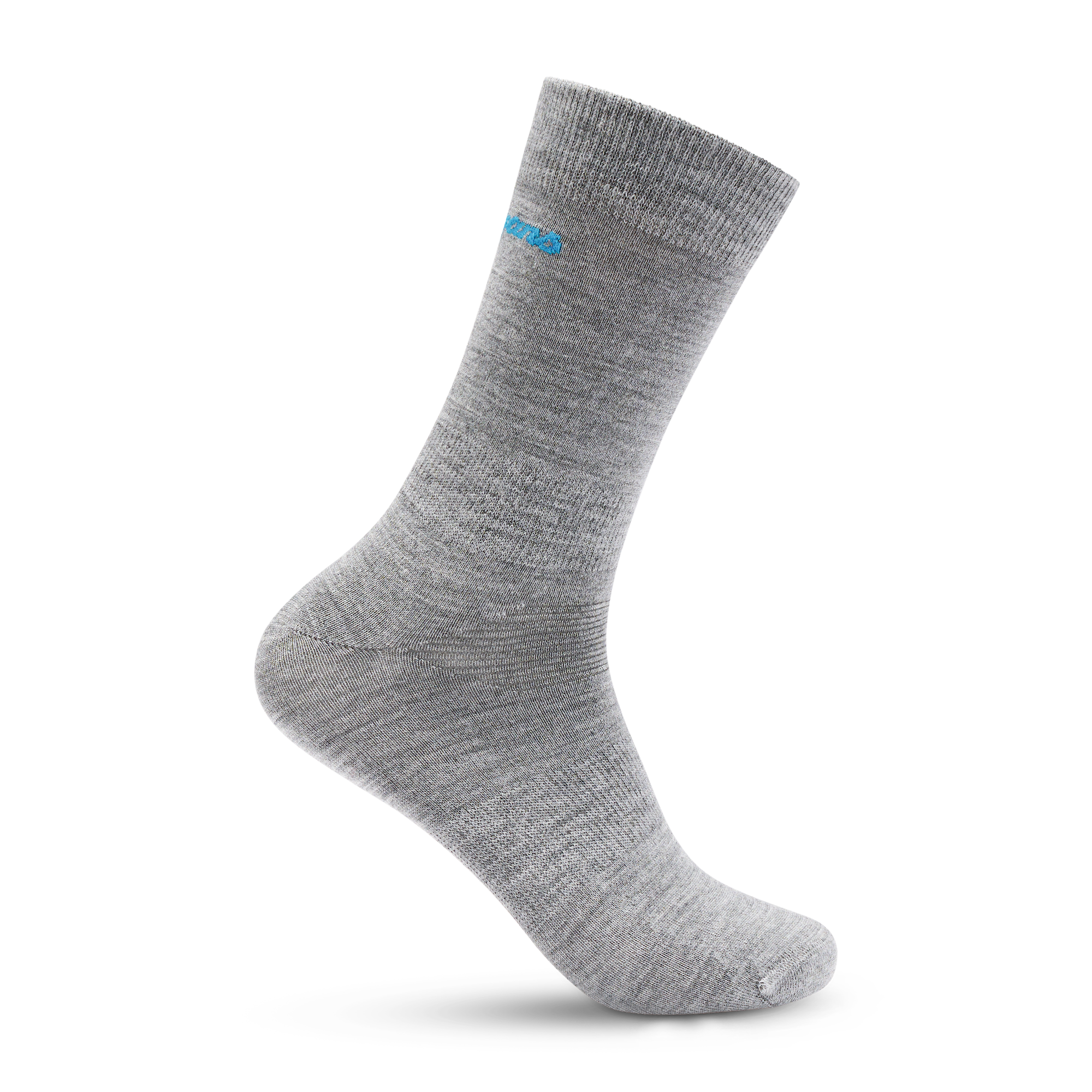 Bergans Allround Light Socka Merinoull Solid Grey/Aqua Lagoon 44-47