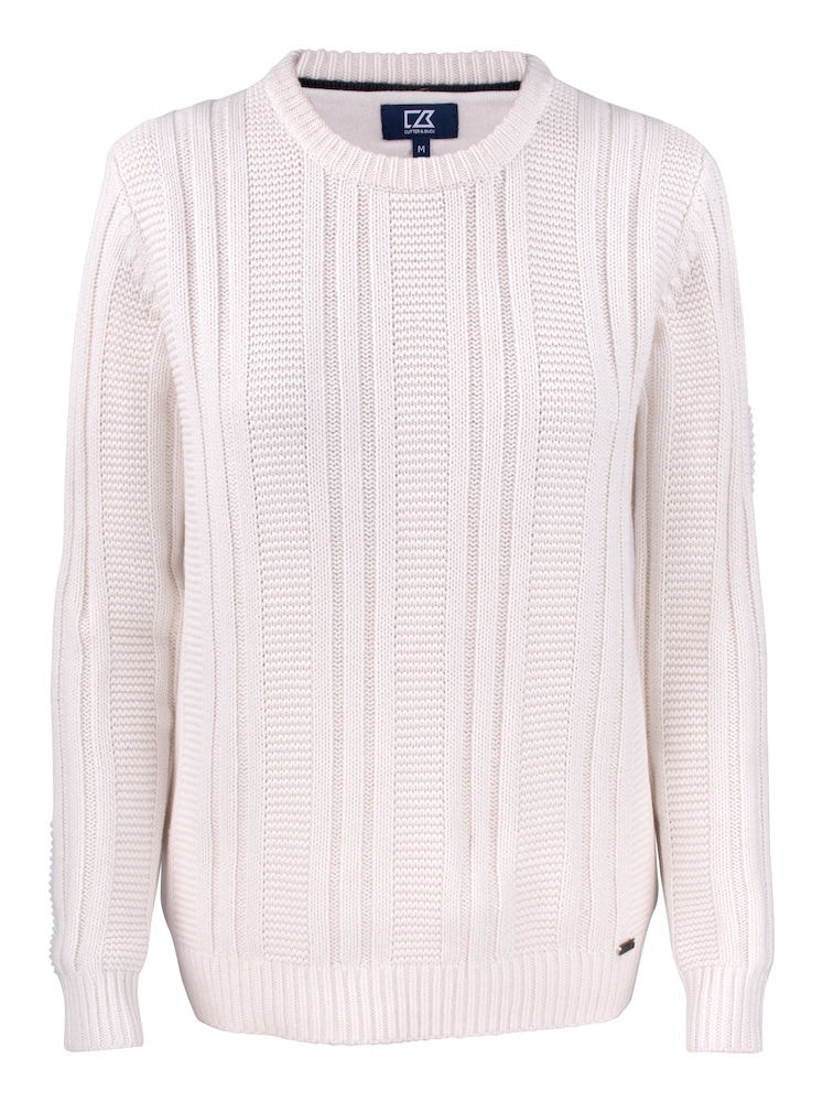 Cutter & Buck Elliot Bay stickad tröja Offwhite Dam XL