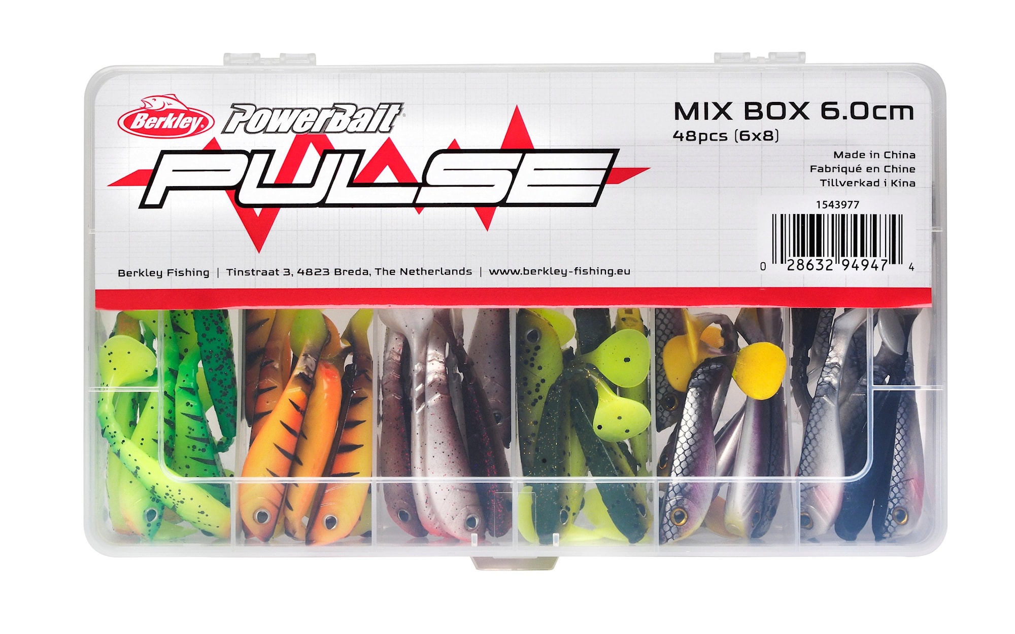 Berkley Betessortiment Pulse Shad MixBox 6cm 48st