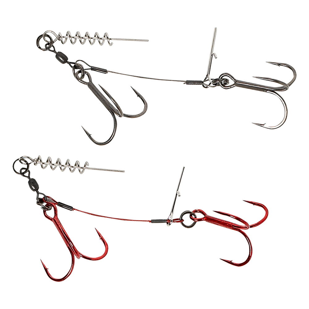 SG Carbon49 Corkscrew Double Stinger #3/0 2-pack