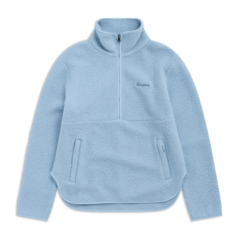 Bergans Myken Half-Zip Merino Pile Dam Light Dusty Blue