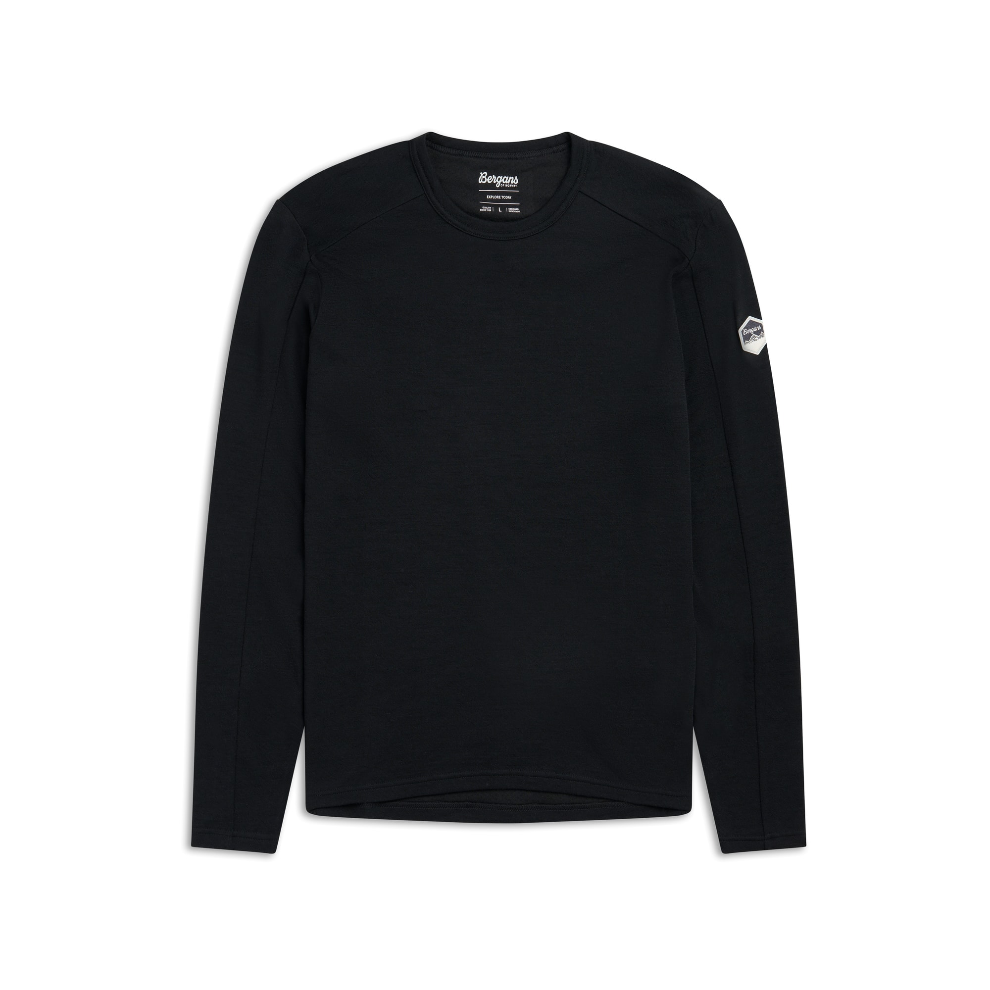 Bergans Inner:Dual Merino L/S Underställströja Herr Black