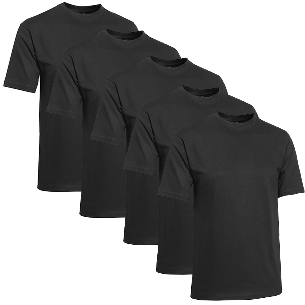 Clique T-shirt Herr 5-pack Svart
