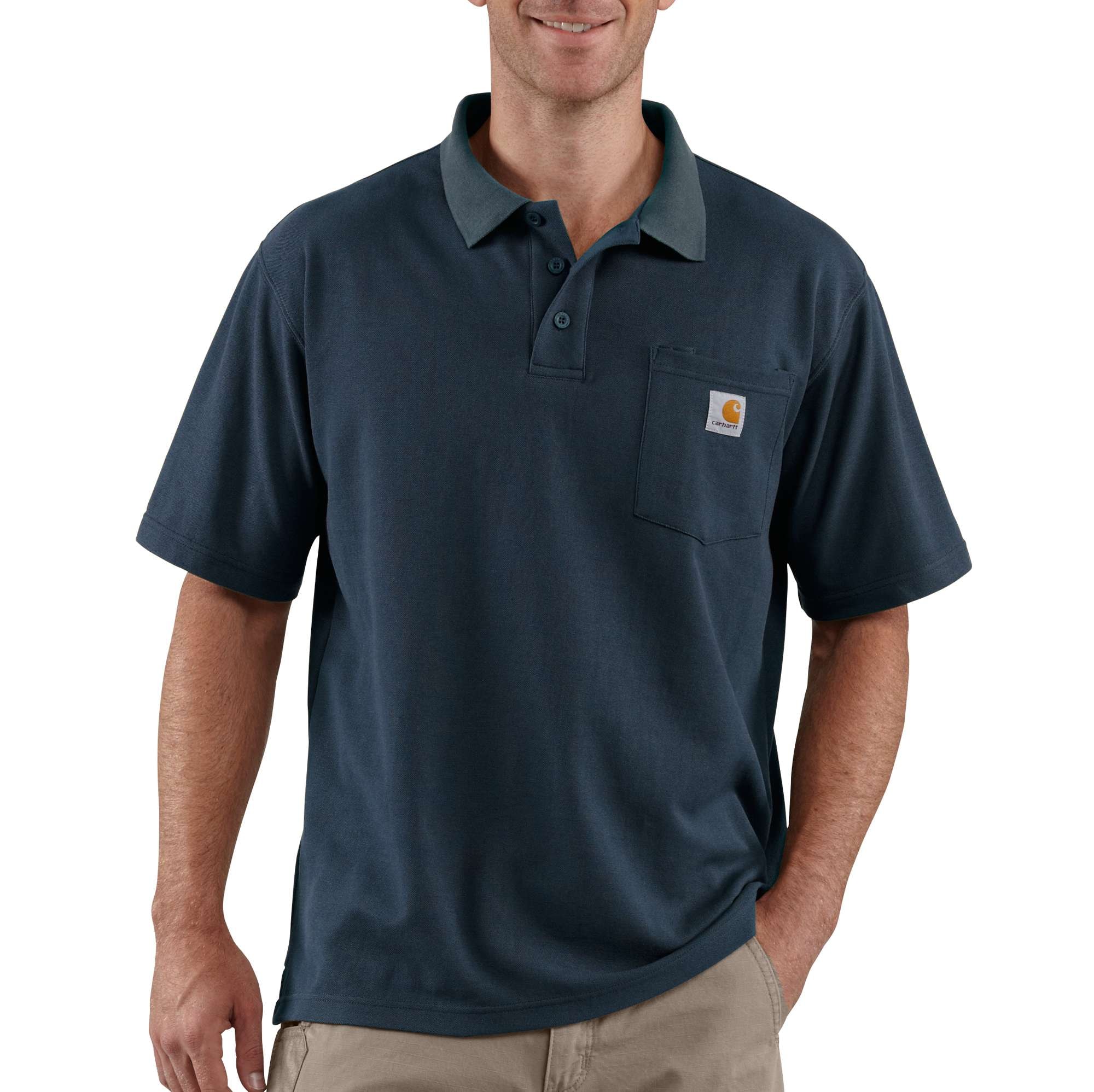 Carhartt Contractor's pikétröja Herr Navy XL