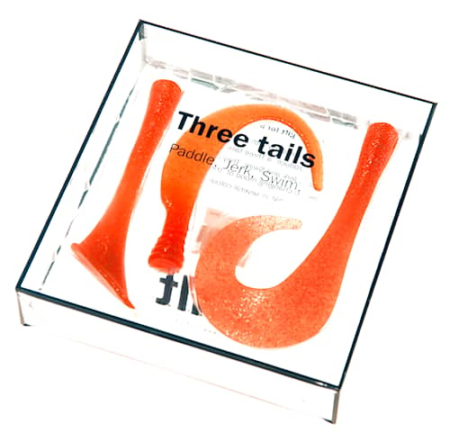 Zalt Tails Orange Silver Flake 3-pack