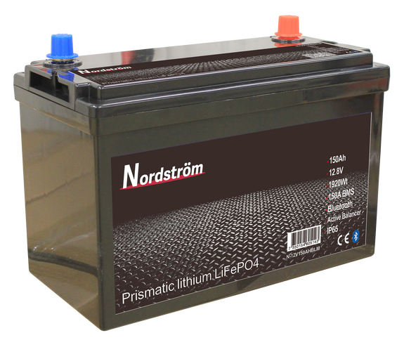 Nordström 150AH Lithiumbatteri Bluetooth Marine