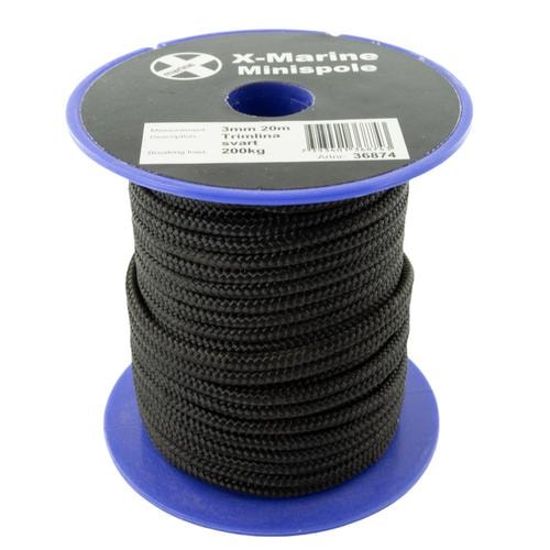 Xmarine Minispole 3mm 15M Svart