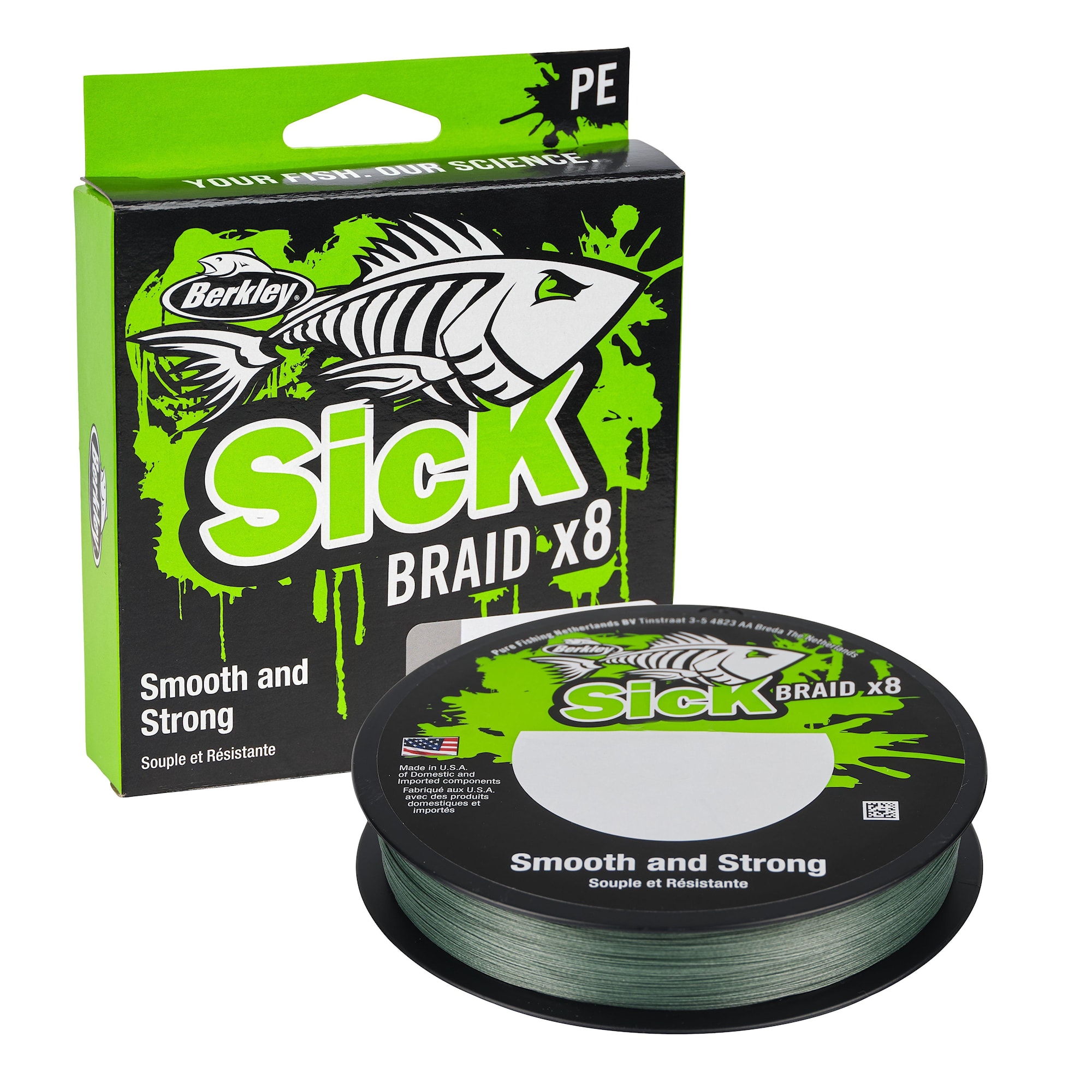 Berkley Sick Braid Moss Green 0.33 150m