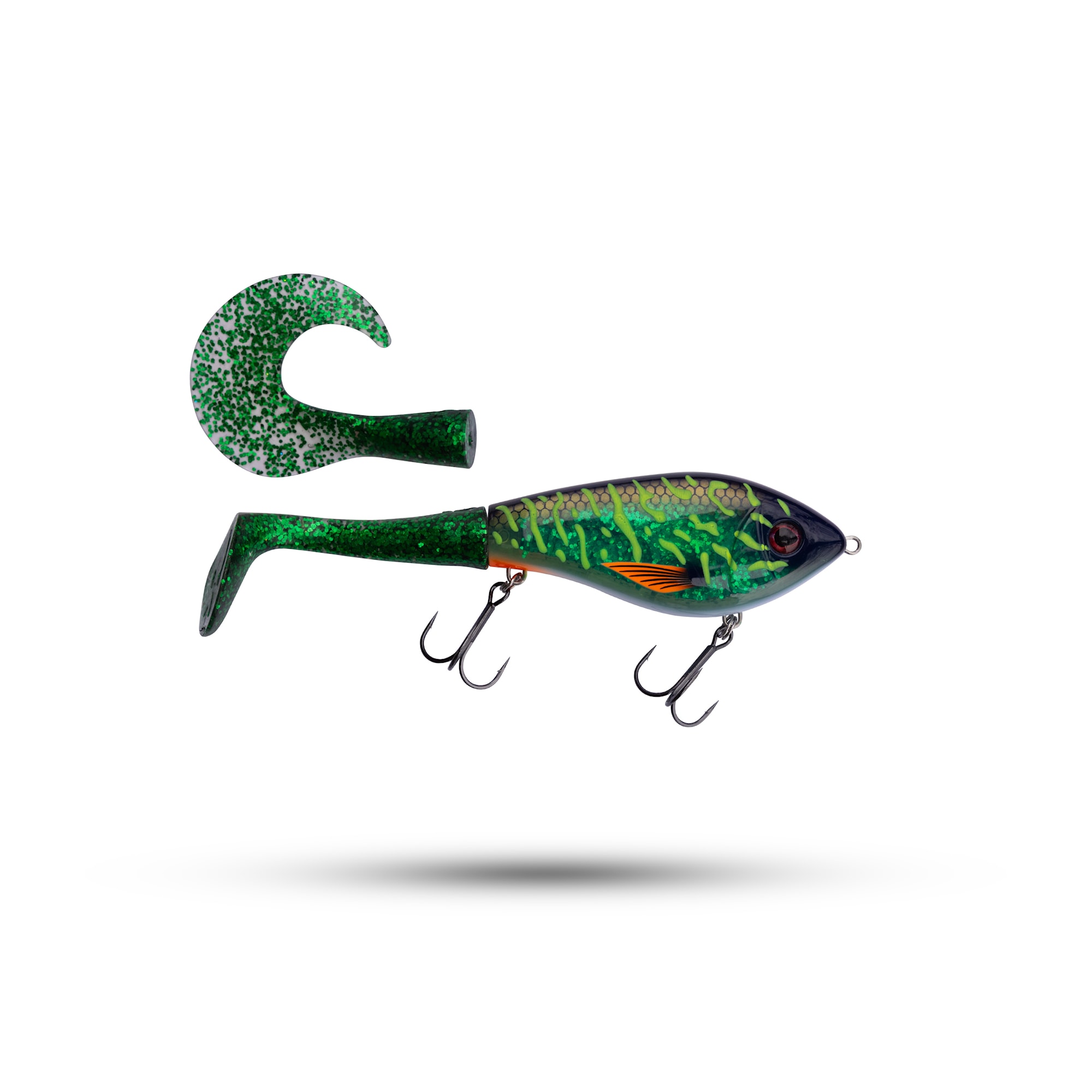 Westin Swim Tail 12cm 62g 1 Body 2 Tails Suspending Custom - Headlight