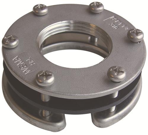 Wema Rostfri Fläns med Underring