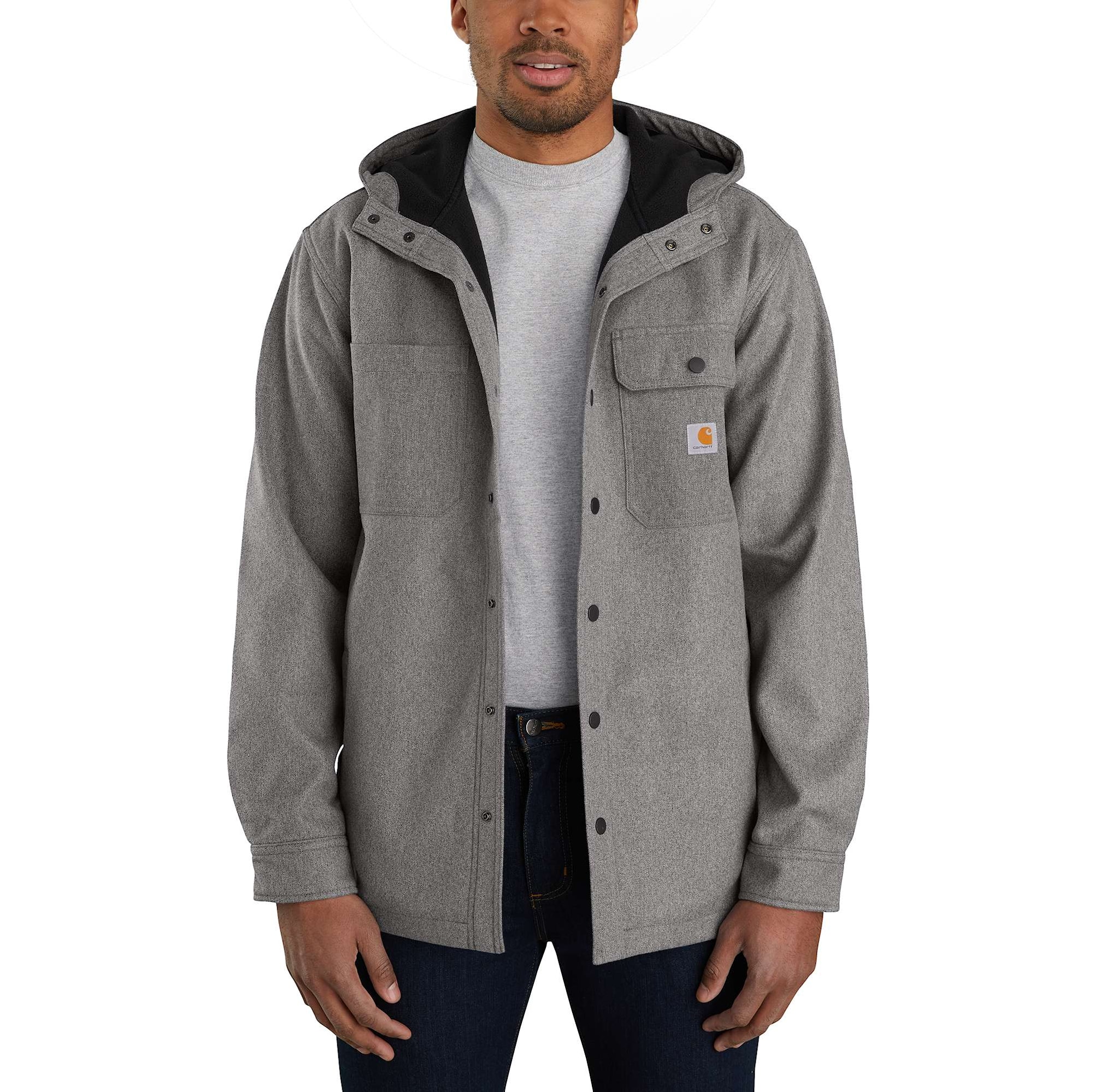 Carhartt Bonded Fleece Skjorta Jacka Herr Black Heather S