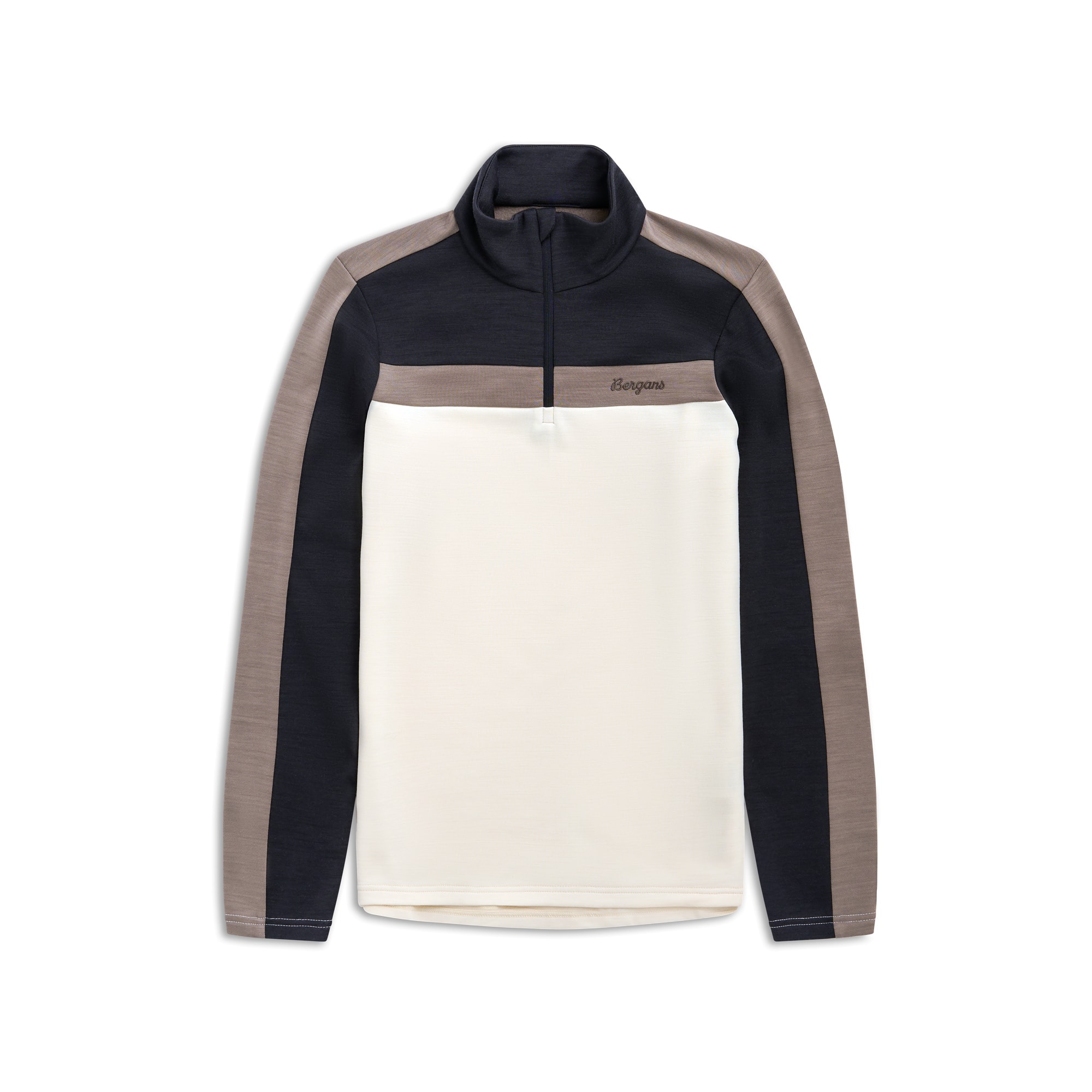 Bergans Uldal Half-Zip Ulltröja Dam Creme/Dark Shadow Grey