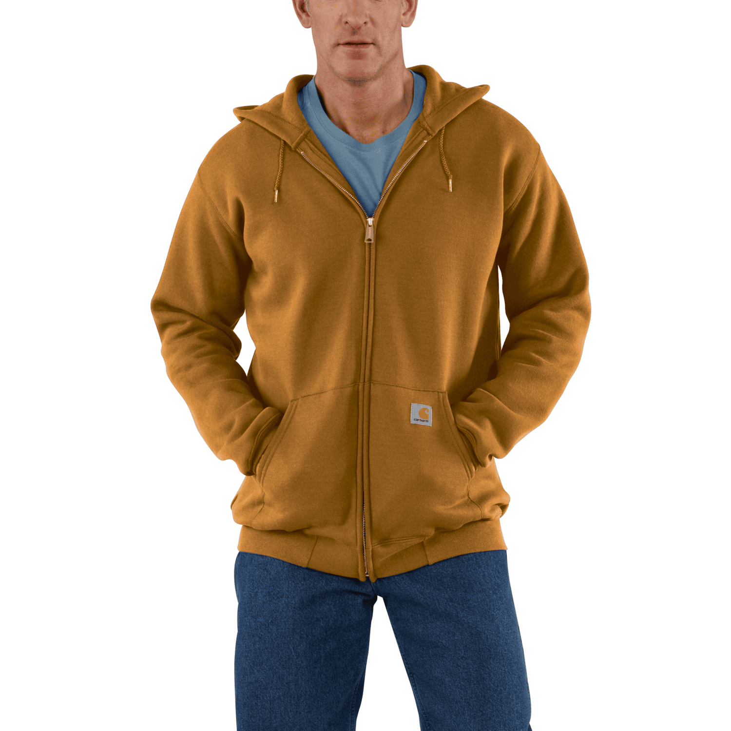 Carhartt Marquette Full-Zip Tröja Herr Carhartt Brown 2XL