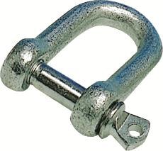 Schackel 16mm Rak Galv. 2st