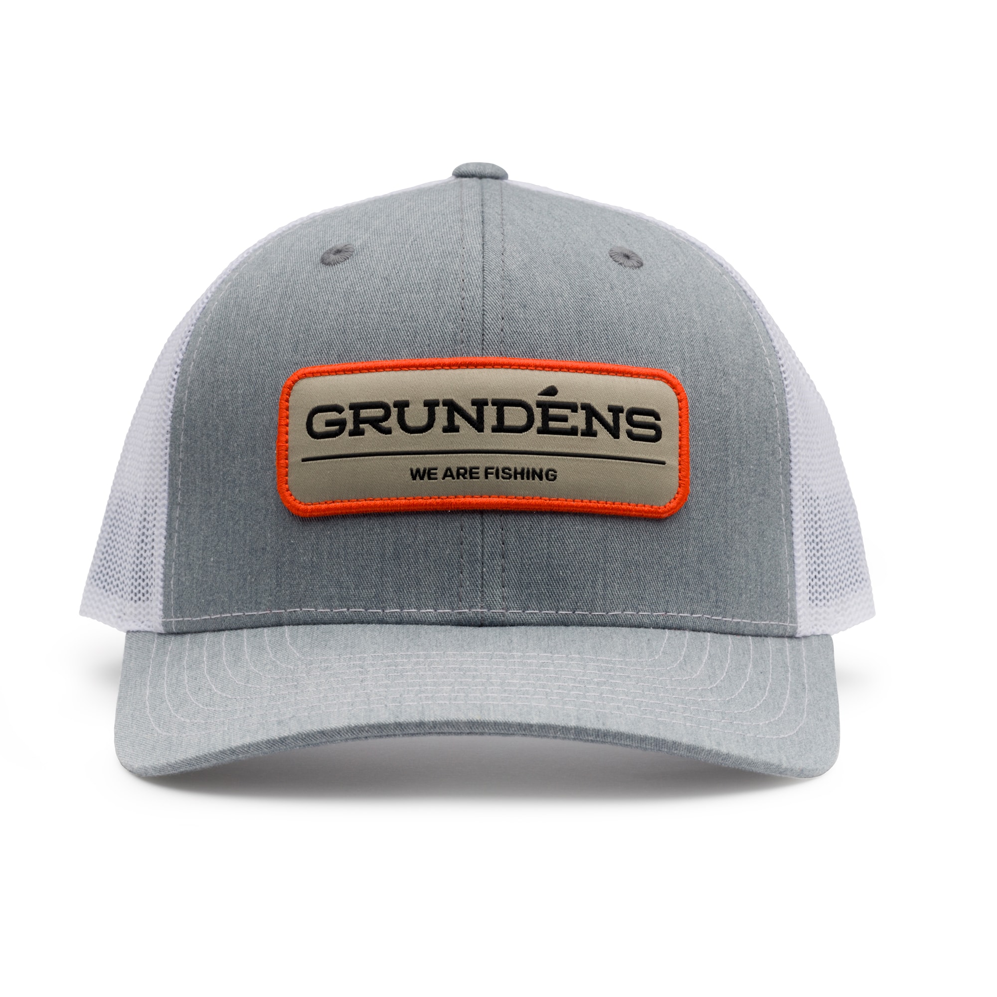 Grundéns We Are Fishing Trucker Heather Grey/White -
