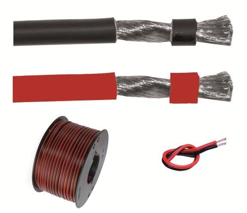 Kabel Svart/Röd 2X4Mm 10M