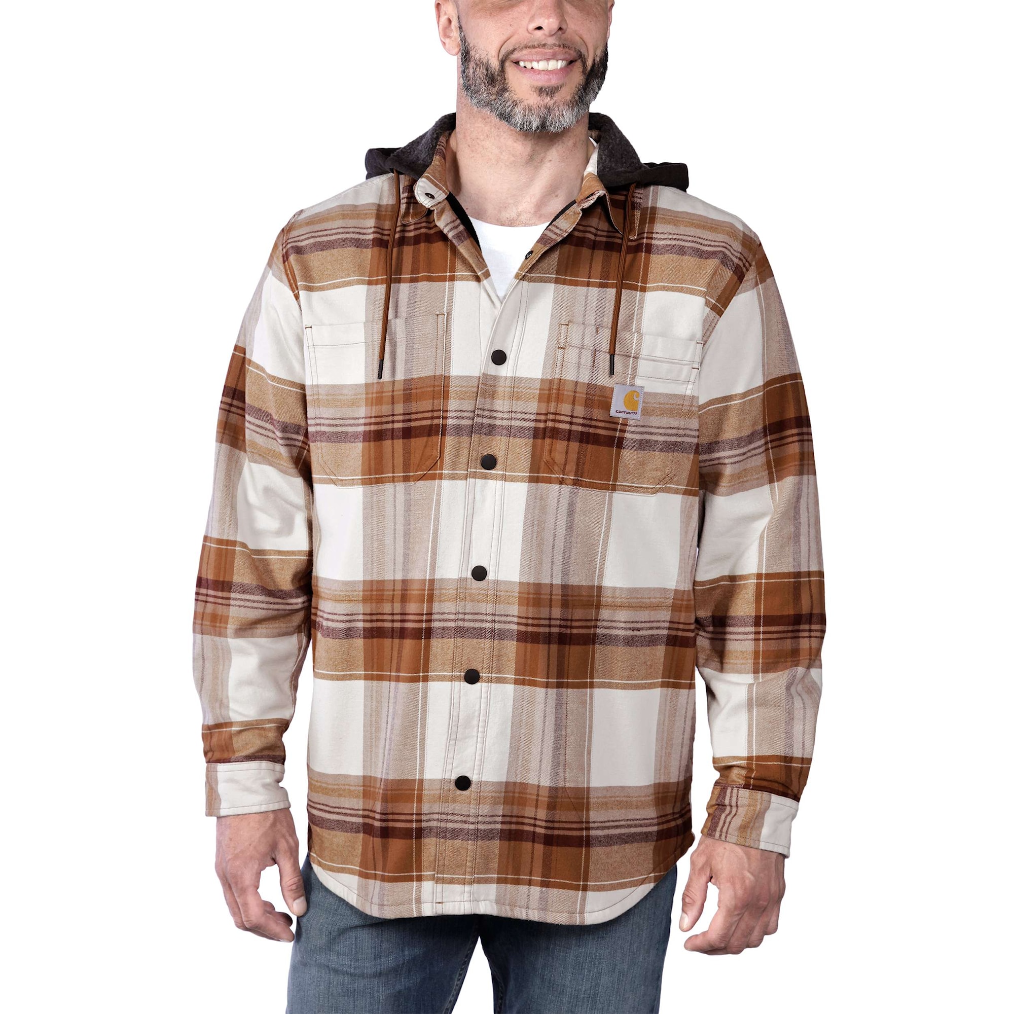 Carhartt Fodrad Flanellskjorta Jacka Herr Carhartt® Brown XXL