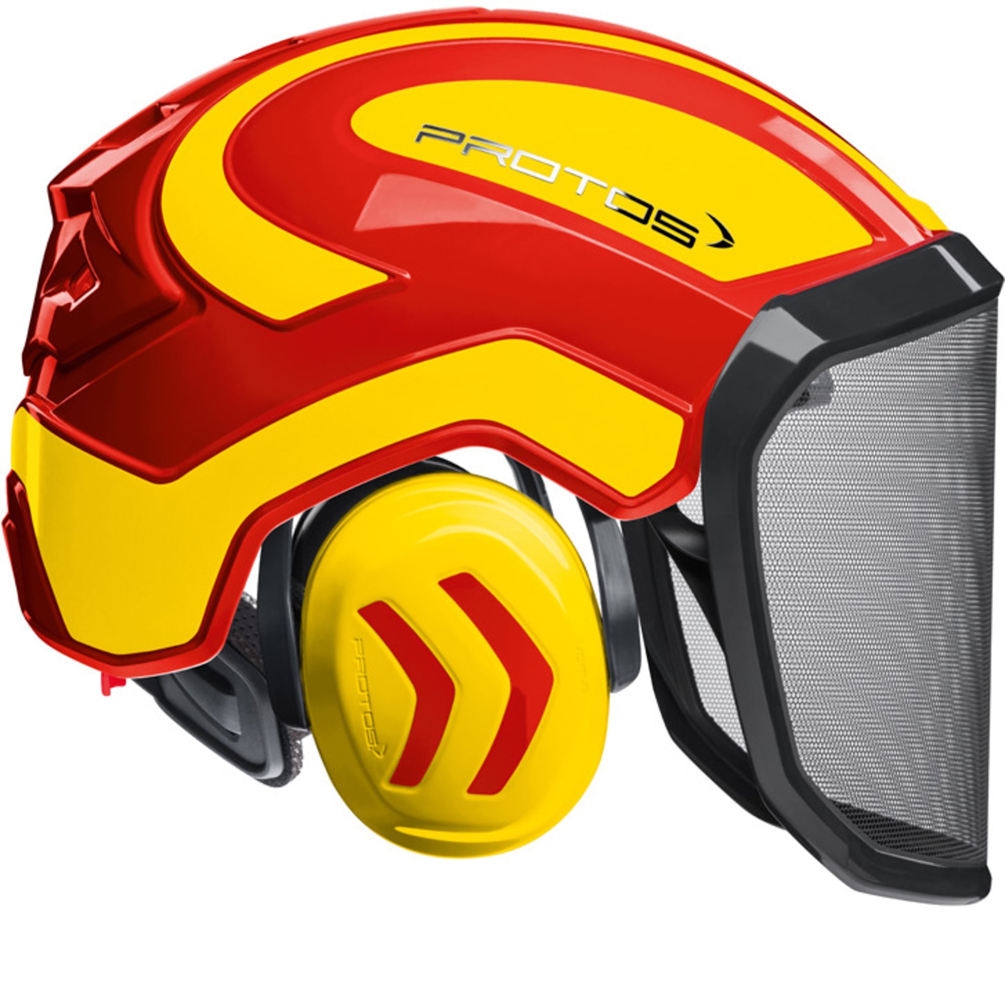Protos Integral Huggarhjälm Gul/Röd