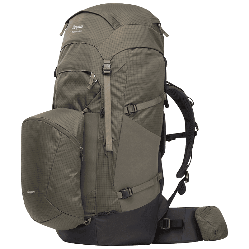 Bergans Trollhetta Ryggsäck 100L Dark Green Mud M/L