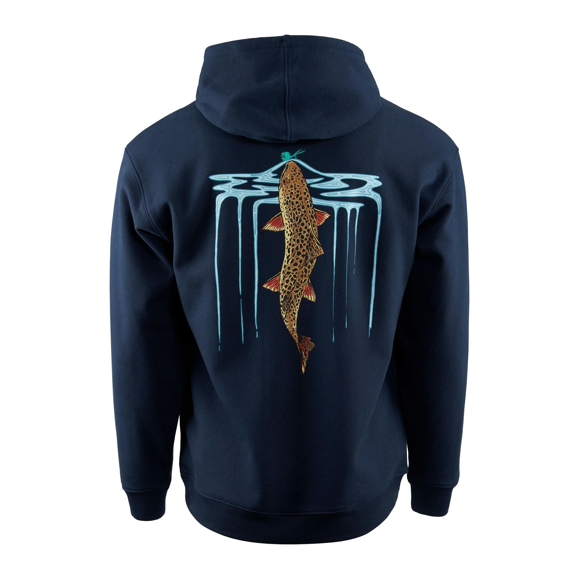 Grundens Riser Hoodie Herr Mörk marin XXL