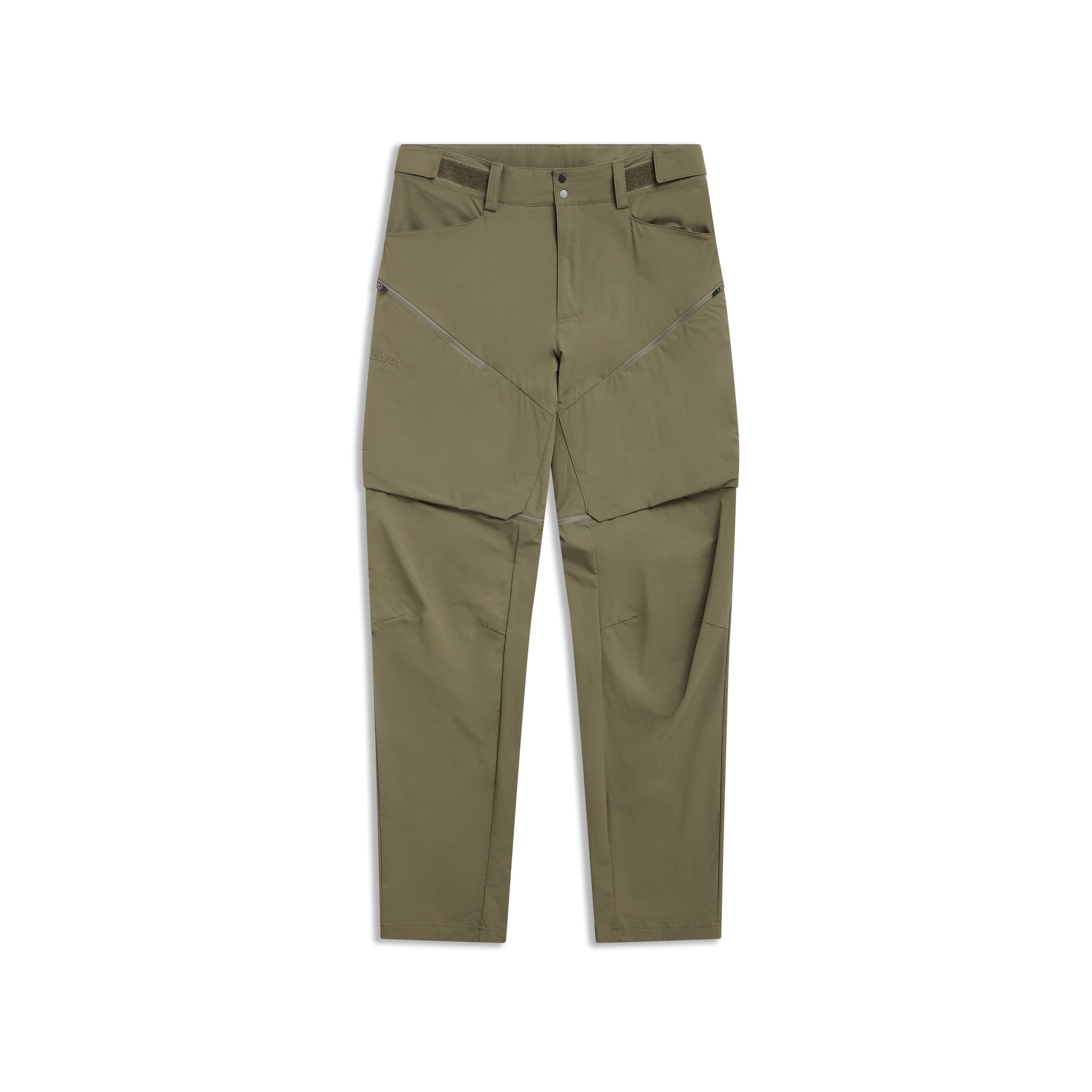 Bergans Convertible Zip-Off Softshellbyxor Herr Green Mud 60