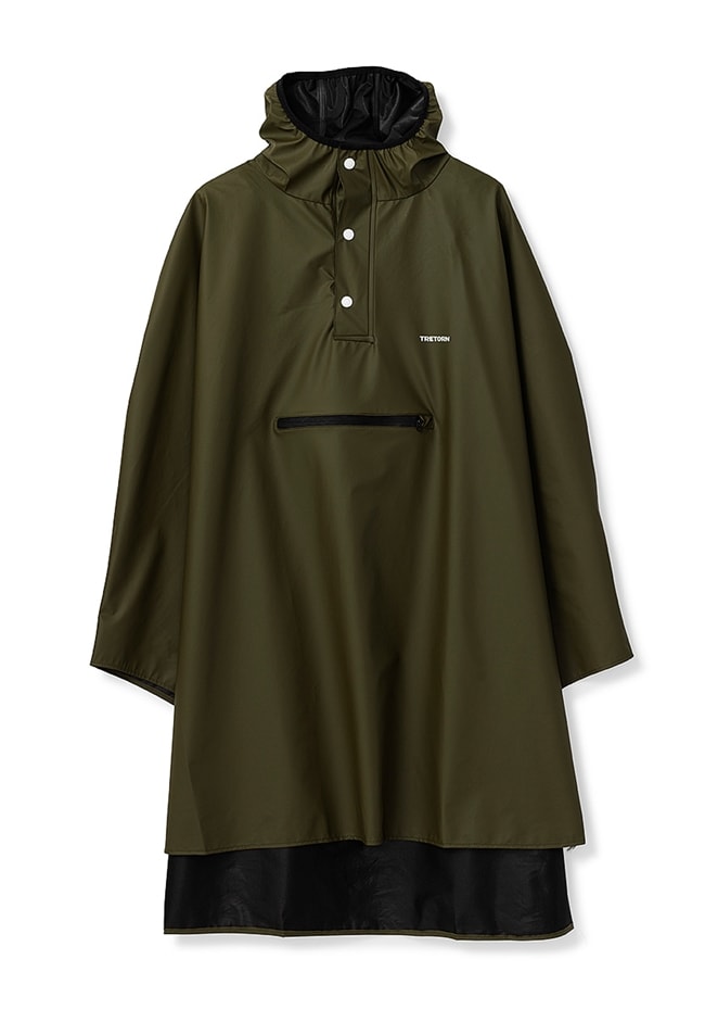 Tretorn Pu Light Regnponcho Grön