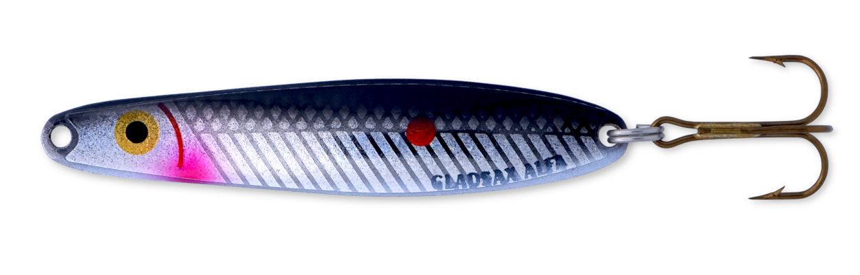 Gladsax skeddrag Alfa-draget, Svart-Silver, 18g