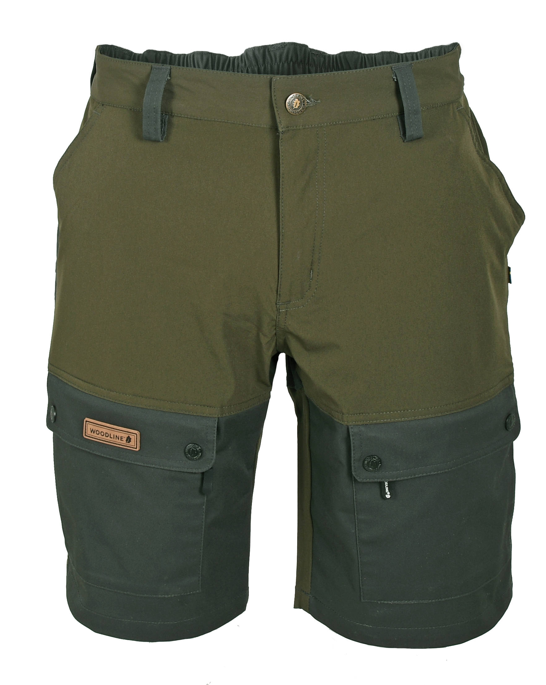 Woodline Shorts Boksund Grön/Grå 3XL