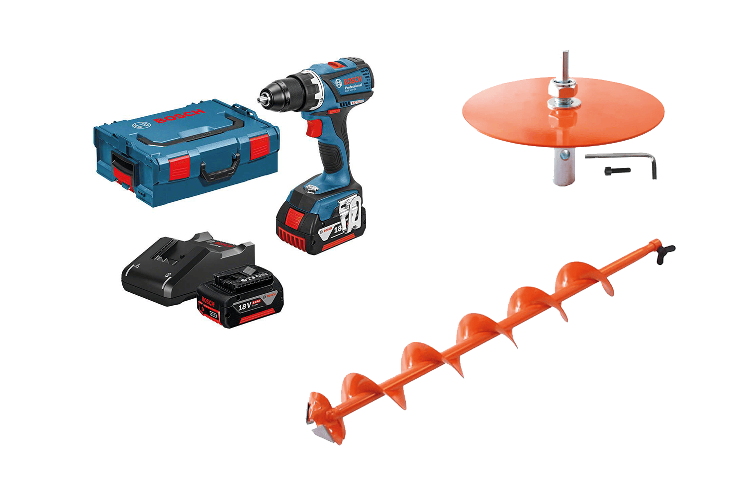 Bosch Hurricane Skruvdragarkit 18v Isborr 150mm / 18mm