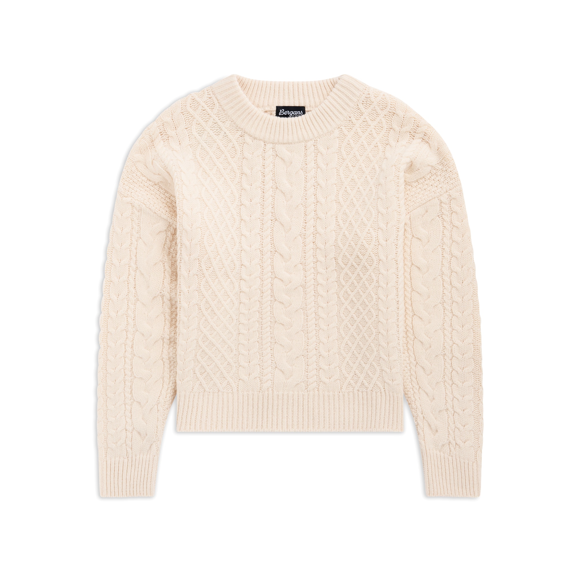 Bergans Lofoten Knitted Ulltröja Herr Creme
