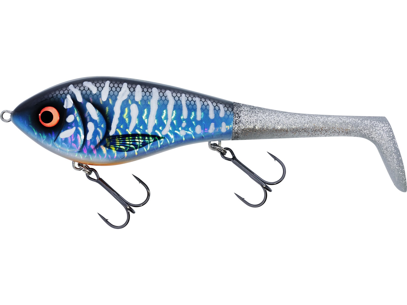 Westin Swim Tail 12cm 68g Sinking Lagoon Pike 1 Body 2 Tails