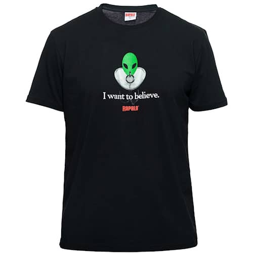 Rapala T-Shirt Want to Believe Black