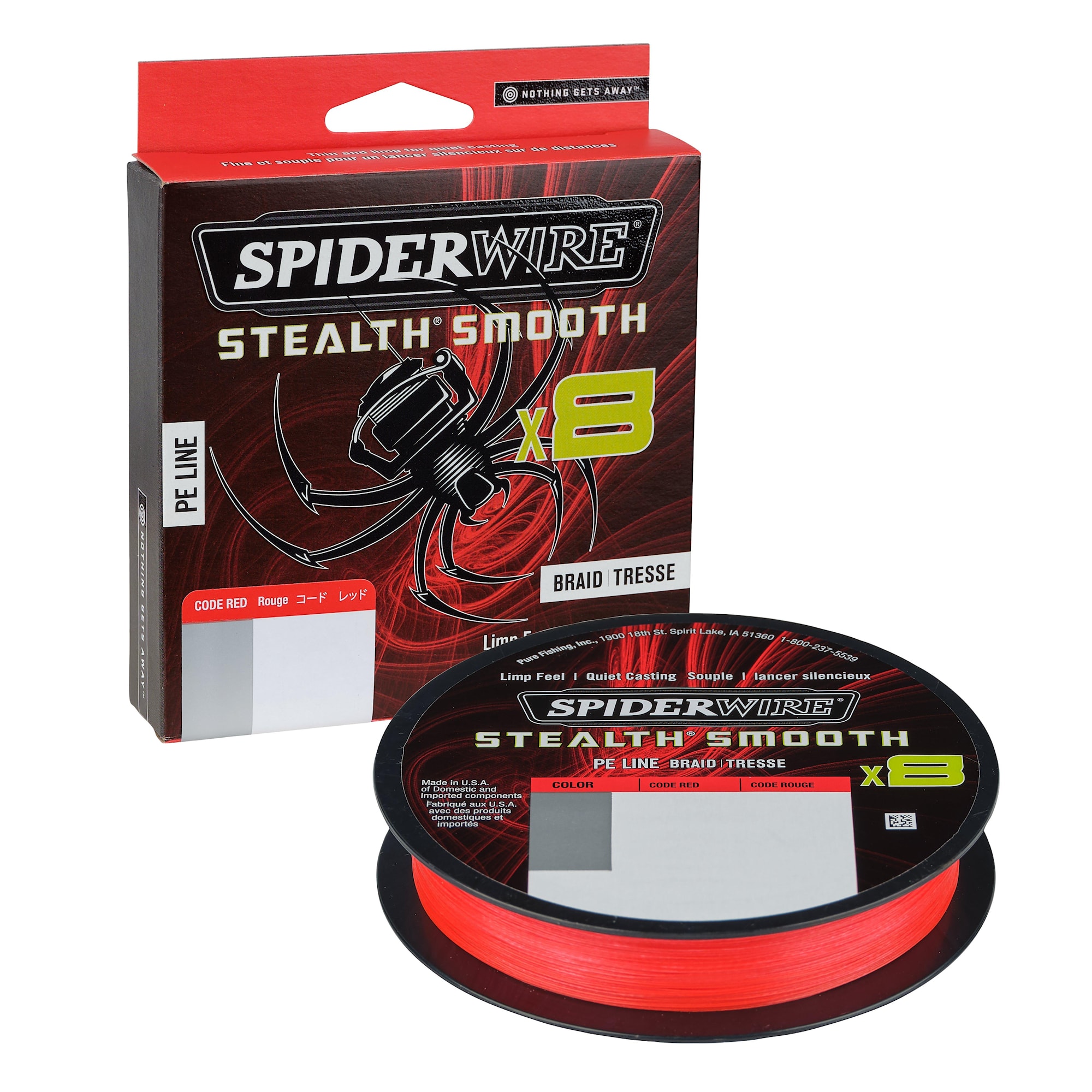 Spiderwire Stealth Smooth 8 0,29 mm 150 m Red Flätlina