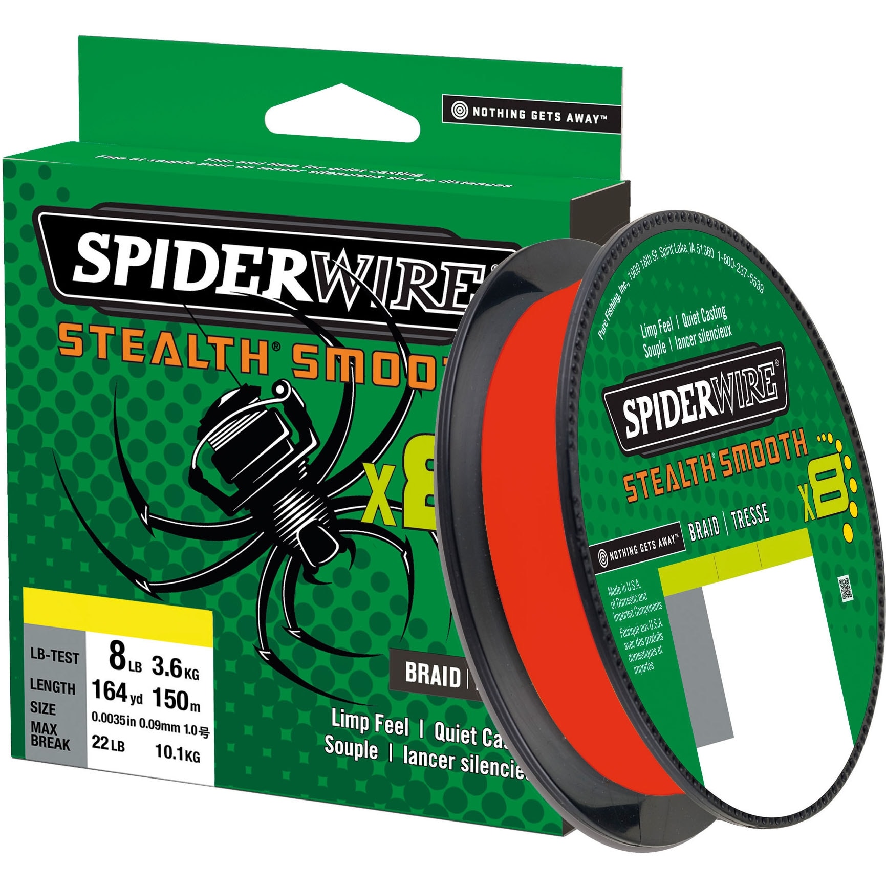 Spiderwire Stealth Smooth 8 0,23 mm 150 m Red Flätlina -