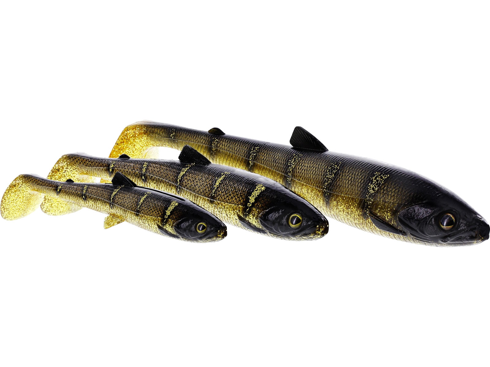 BullTeez Shadtail 24cm 107g Tiger Perch 1pc