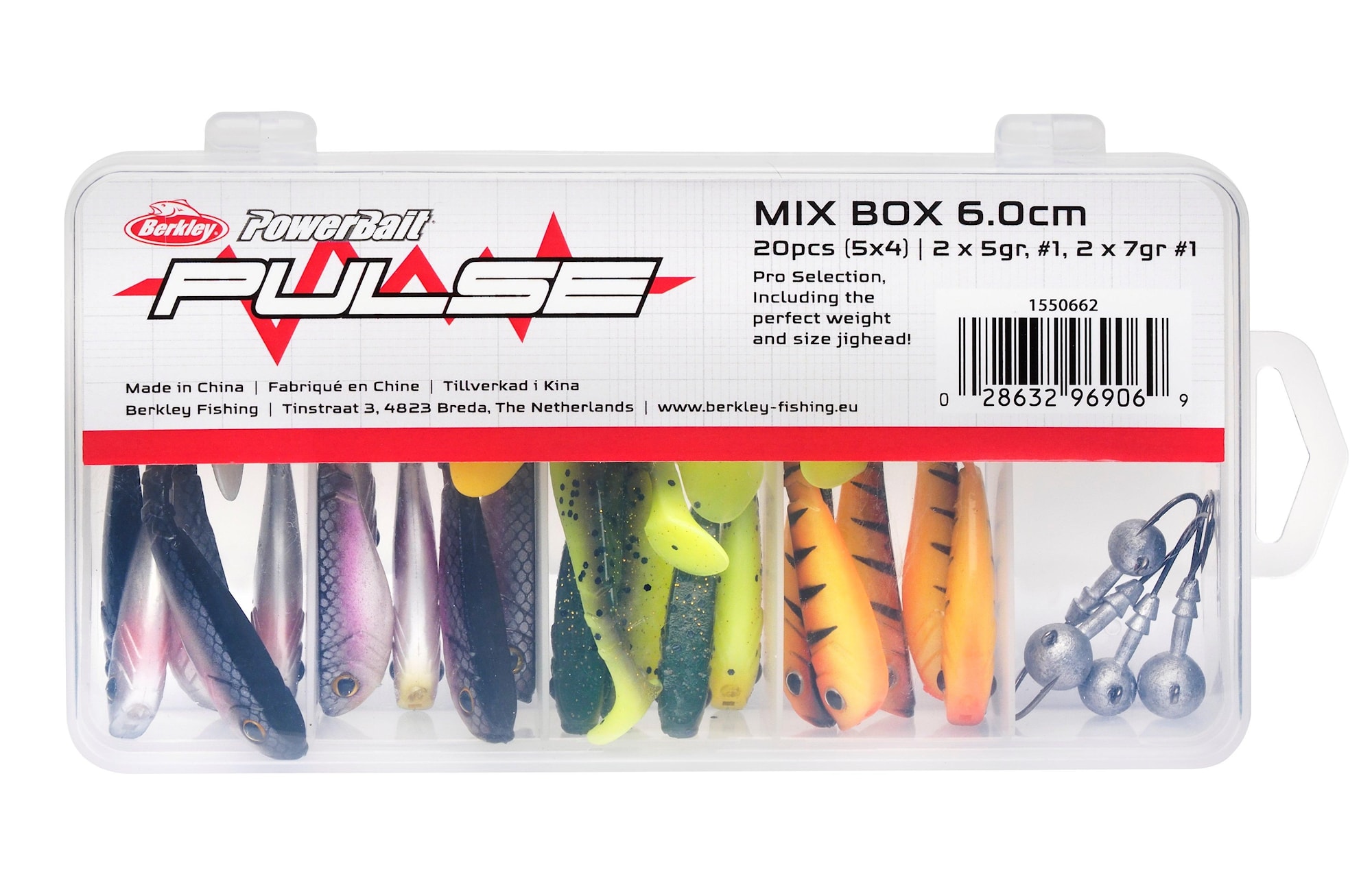 Berkley Betessortiment Pulse Shad Box 6cm incl. Jigheads