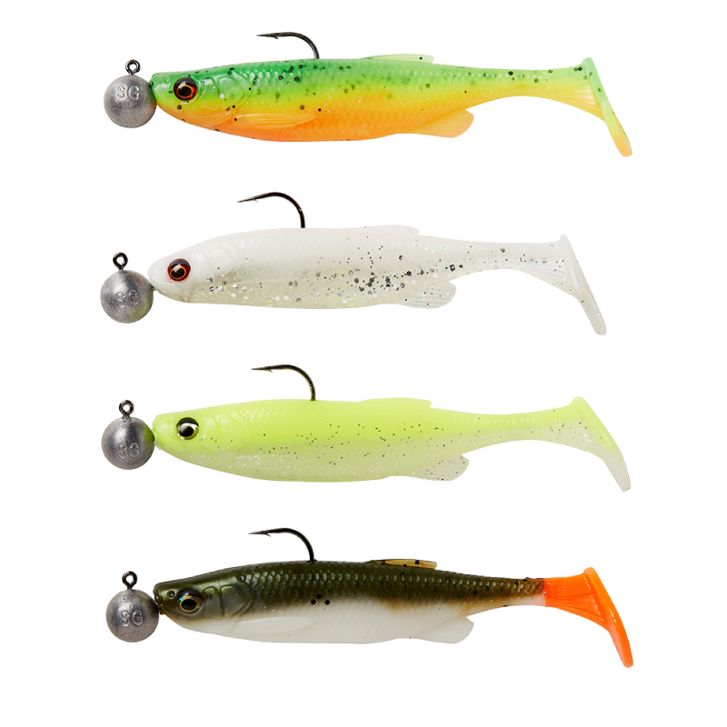 Savage Gear Fat Minnow T-TAIL RTF 7.5CM 5G + 7.5G #1/0 SINKING CLEARWATER MIX 4+4PCS