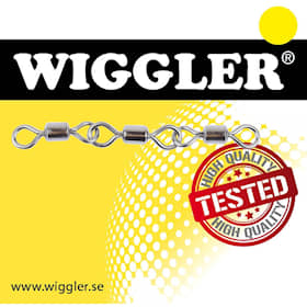 Wiggler Triple Rolling Swivel Black Nickel #6 4-pack