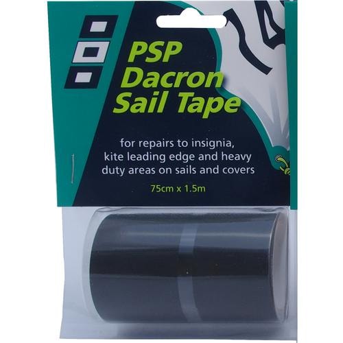 PSP Marine Tapes Dacrontejp Svart 75mm x 1,5m