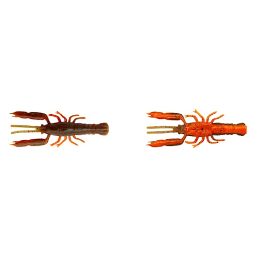 3D Crayfish Rattling 5,5 cm Brown Orange 8-pack