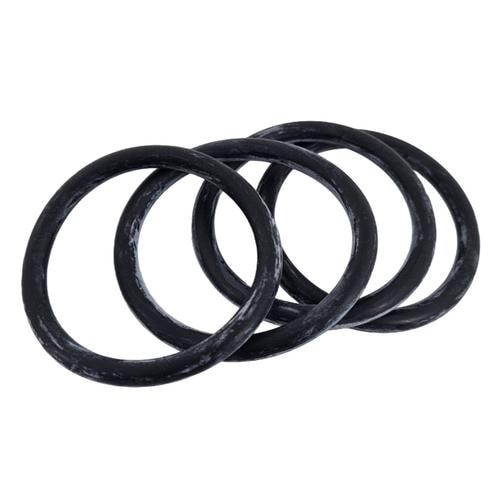 Gummiring Svart 4-pack