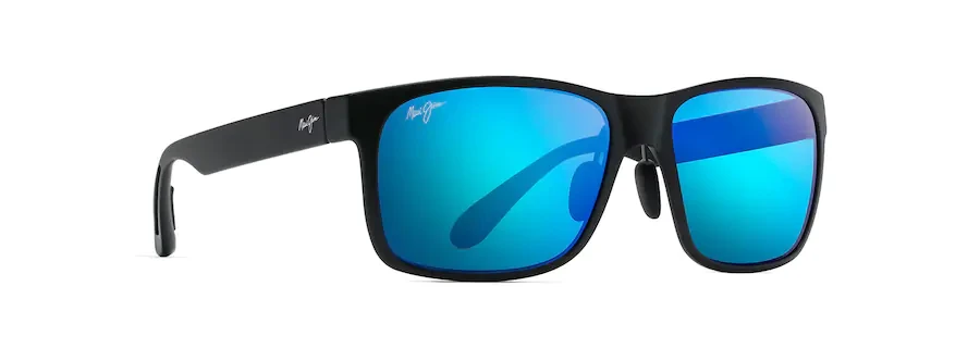 Maui Jim Blue Red Sands Black Matte Solglasögon