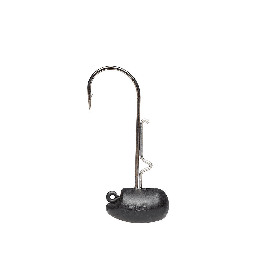 Ned Jighead Matt Black 3-pack