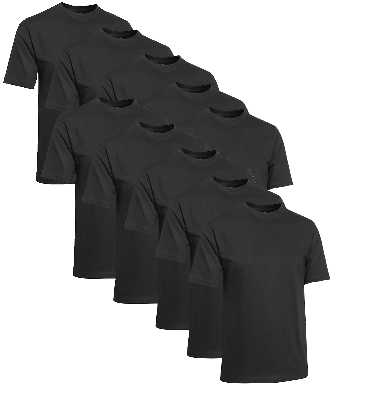 Clique T-shirt Herr 10-pack Svart