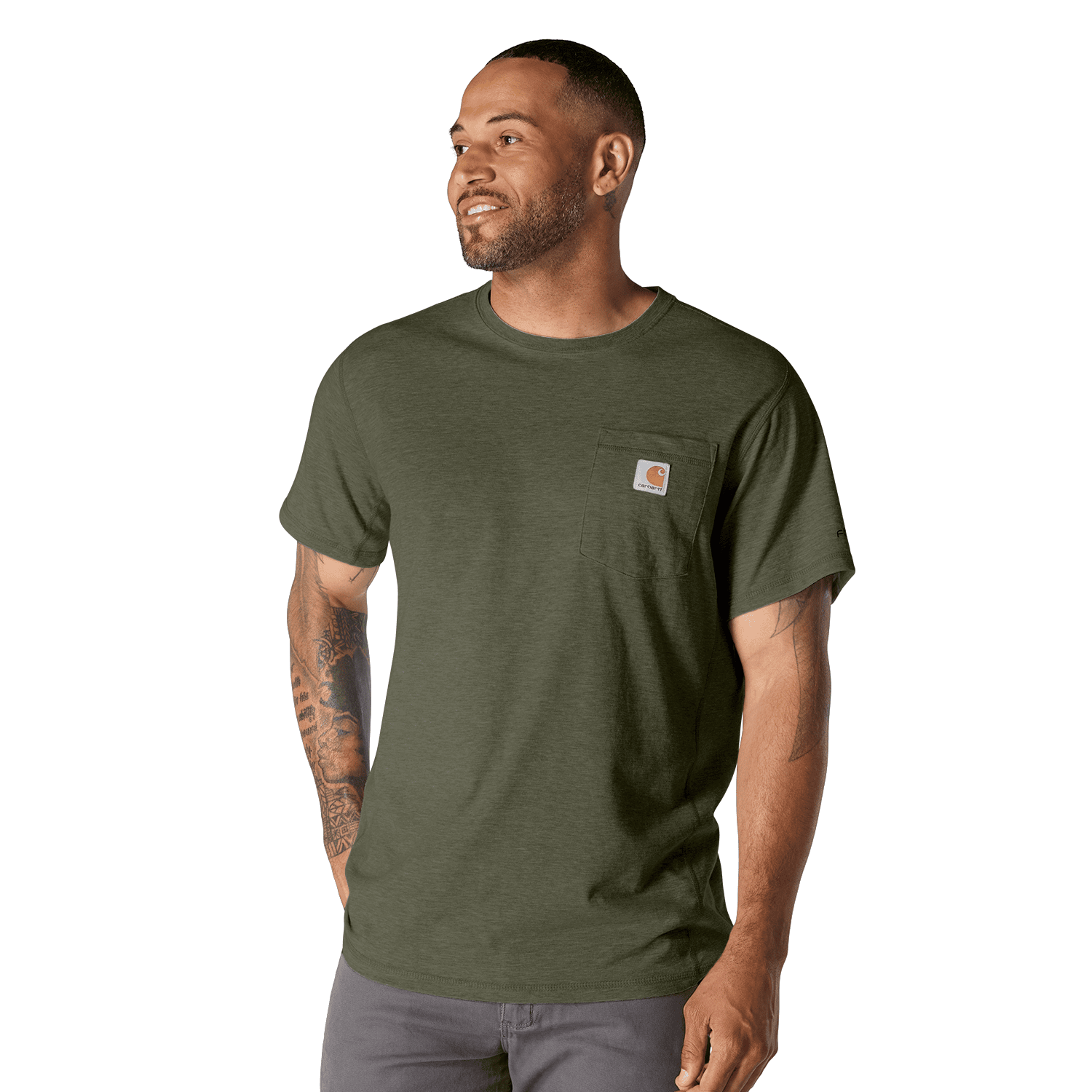 Carhartt Carhartt Force™ Relaxed T-Shirt Herr Basil Heather 2XL