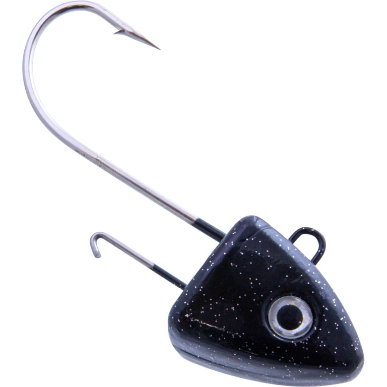 Svartzonker Deep Sea McRubber Jig Head 350 g #10/0 Black and Glitter