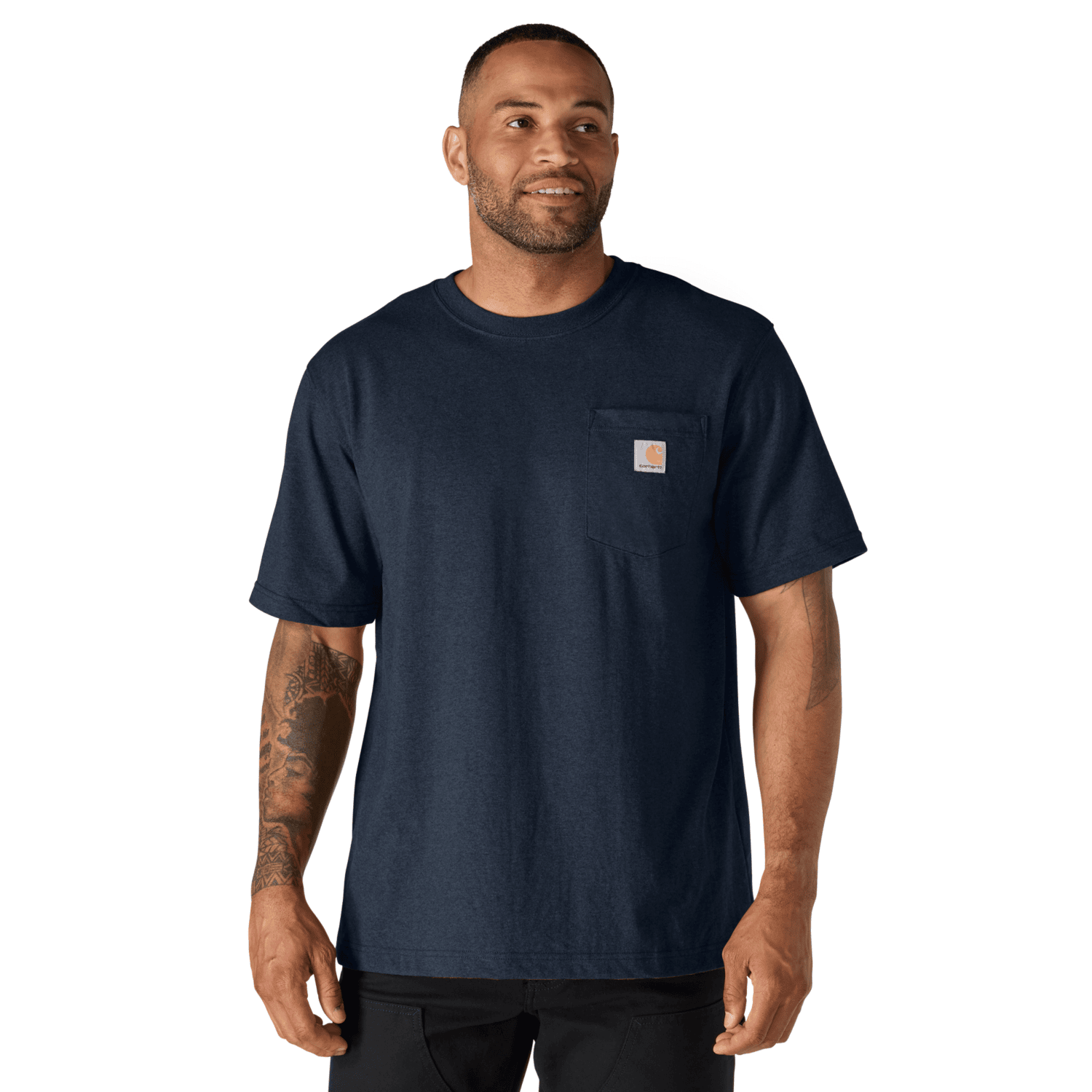 Carhartt Dearborn Relaxed Pocket T-Shirt Herr Navy 2XL
